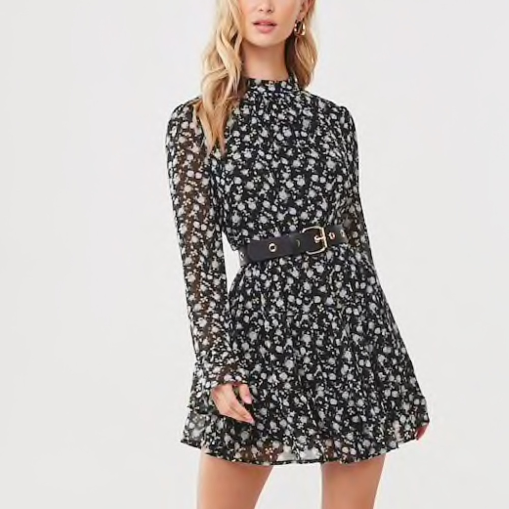 Ditsy Floral Mini Dress Forever 21 Medium